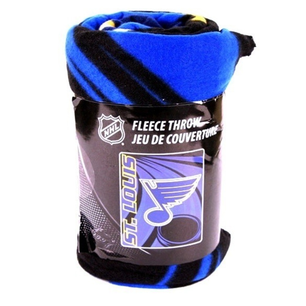 St Louis Blues Blanket Fleece Throw 60"x50" Broken Ice Series New NHL Licensed